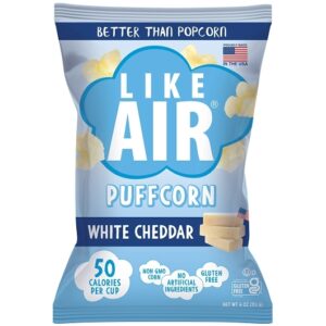 Like Air White Cheddar Puffcorn 4oz 6ct